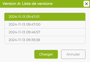 Historique des versions